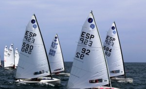 Varios de los participantes de la Copa Europe de vela que se disputa en Torrevieja.