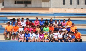 El Campus de promoción de triatlón escolar contó con 37 niños y siete entrenadores. Fotos: C. V.  