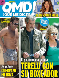 Portada de esta semana de la revista 'Qué me dices', con una imagen de Jorge Javier Vázquez tomada en Ibiza. 