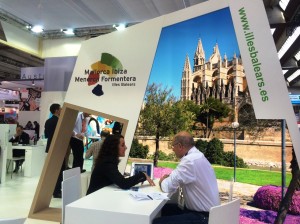 El stand de Ibiza durante la feria IMEX celebrada la semana pasada en Frankfurt.