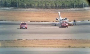 Imagen de la pista del aeropuerto de Ibiza