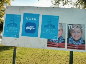 Carteles electorales de las europeas