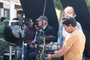 Barbet Schroeder, durante el rodaje de exteriores en Sant Antoni de la película 'Amnesia'.