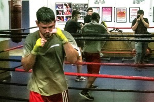 Víctor Bonet, durante un momento de su entrenamiento.