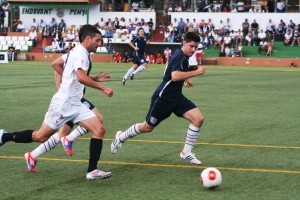 Salinas no pudo aumentar su cuenta goleadora en el 'play off' por el ascenso.