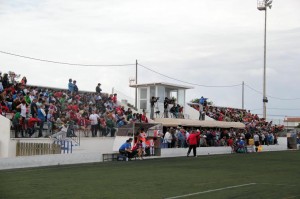 Aspecto de la grada en el municipal de Sant Francesc Xavier