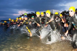 Una imagen de la salida del Ironman de Lanzarote disputado este sábado.