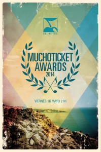 Cartel anunciador de la gala de premios. 