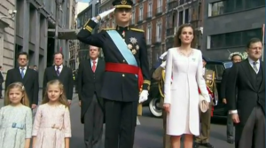 El rey Felipe VI y la reina Letizia el día de la coronación. 