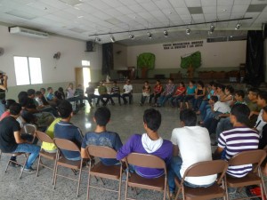 Imagen del interior del Centro Cultural Hibueras, en Honduras. 