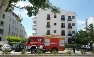 Imagen de archivo de un camión del Parque de Bomberos de Eivissa.