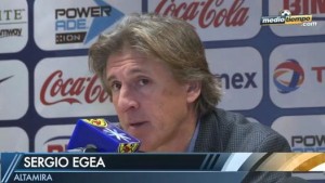 Egea, en una imagen tomada de la televisión mexicana