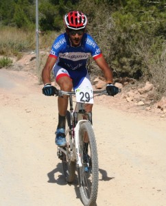 El Hihioui, durante un momento de la carrera.