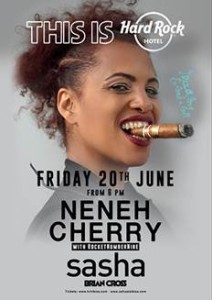 Cartel de la actuación de Neneh Cherry