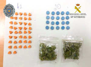 Parte del material requisado. Foto: Guardia Civil.