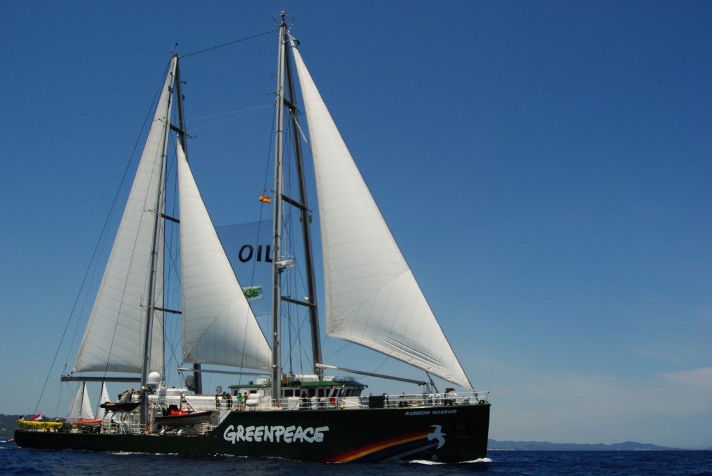 Imagen del Rainbow Warrior. Foto: D.V.