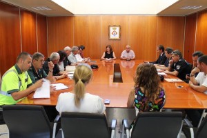 Un moment de la reunió d'avui al Consell Insular