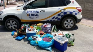 Imagen de la mercancía intervenida. Foto: Ajuntament de Sant Josep.