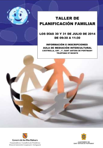 En la imagen, el cartel del taller. 