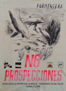 Cartel NO PROSPECCIONES con logos