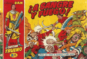 -Numº 1 de la serie apaisada de Capitán Trueno fechado en 1956.