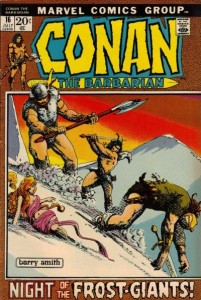 Portada original de Conan el Bábaro numº 16 fechado en julio de 1972.