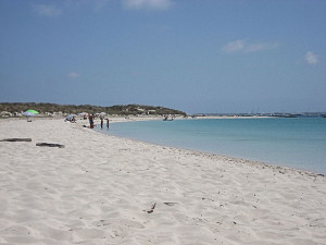 Imatge de la platja de s'Alga. Foto: Vriullop. Wikipedia.