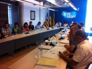 El grup municipal PSOE-Pacte presentarà aquestes mocions al ple que es celebrarà dijous a Sant Antoni.  Foto: D.V.