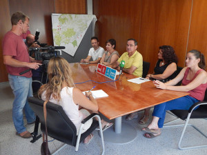 Imatge de la roda de premsa celebrada aquest matí a la seu del Consell d'Eivissa