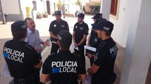 Policías locales de Formentera. 