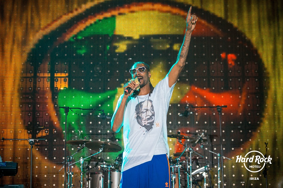 Snoop Doog sobre el escenario. Foto: Roberto Castaño.