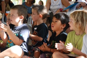 Alguns dels nens participants a la festa de les escoles d'estiu. Foto: Consell de Formentera.