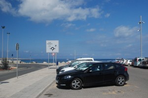 Imatge de l'aparcament de La Savina. Foto: Consell de Formentera.