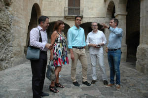 Joep Marí, Francina Armengol, Pedro Sánchez, Vicent Torres y Marc Costa. Foto: PSOE.