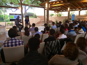 El presidente Bauzá en un momento de su discurso de  clausura. 