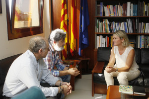 Núria Riera s'ha reunit amb els representants sindicals. Foto: Ara Balear