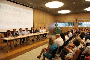 Un momento de la Junta Directiva Regional del PP