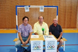 Eugenio de la Dueña, Josep Verdera i Sergio Jiménez, durant la presentació de l'esdeveniment.