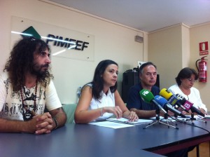 Imagen de la rueda de prensa, que se ha efectuado en la sede de Pimeef. Foto: D.V.