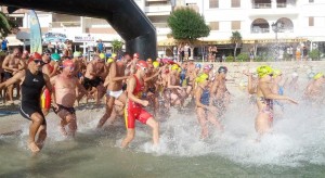 Momento de la salida de la prueba larga, de 1.500 metros