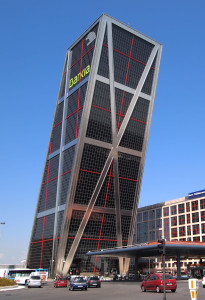 Puerta de Europa de Madrid, actual sede operativa de Bankia. Foto: Tiia Monto (Wikipedia)