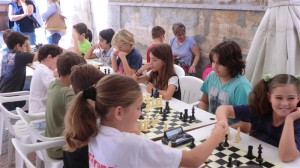 Un momento de la competición en la plaza de Sant Elm