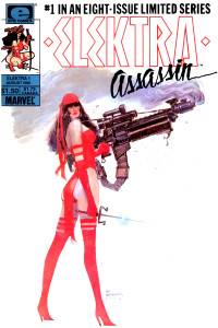 Elektra Assassin. Portada original norteamericana del primer numº de la serie limitada de 8 entregas.