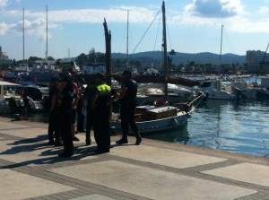 Policía Local en el lugar en el que se ha encontrado el cadáver