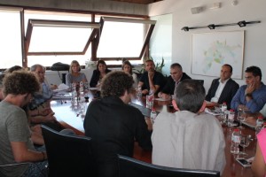 Imatge de la reunió celebrada a Can Botino per debatre el futur del Port. Foto: Ajuntament d'Eivissa.