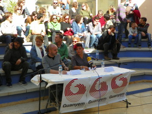 Imatge de la presentació de Guanyem Eivissa al col·legi de Can Misses. Foto: Guanyem Eivissa.