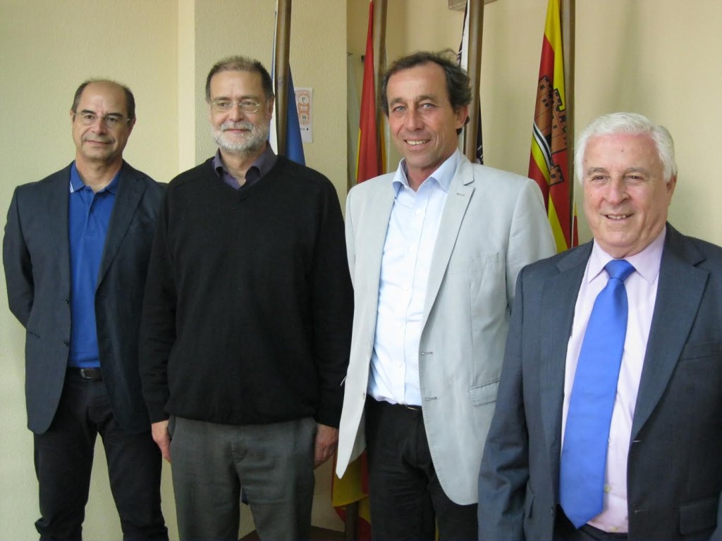 D’esquerra a dreta, Joan Costa (Pime Formentera), Antoni Mas (Pime Mallorca), Joan Tur Ripoll (PIMEEF) i Antoni Juaneda (Pime Menorca).