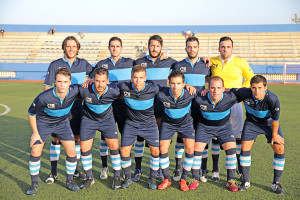 Un once inicial del Ciudad de Ibiza. Foto: Fútbol Pitiuso