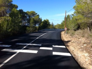 Imagen de una de las carreteras arregladas