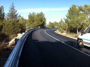 Imagen de archivo de otro tramo de la carretera de Sant Josep.